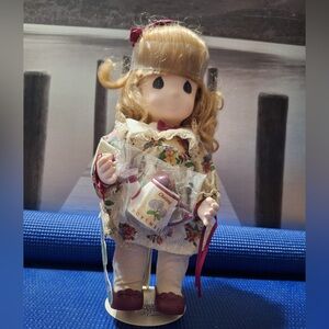 Floral Dress Doll with Blonde Hair November